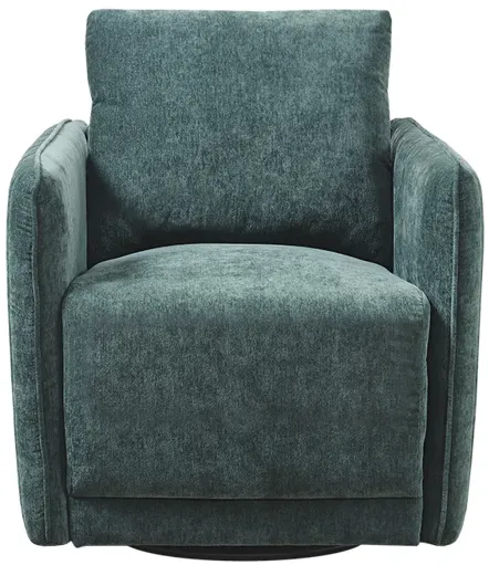 Madison Park Kaley Green Upholstered 360 Degree Swivel Chair