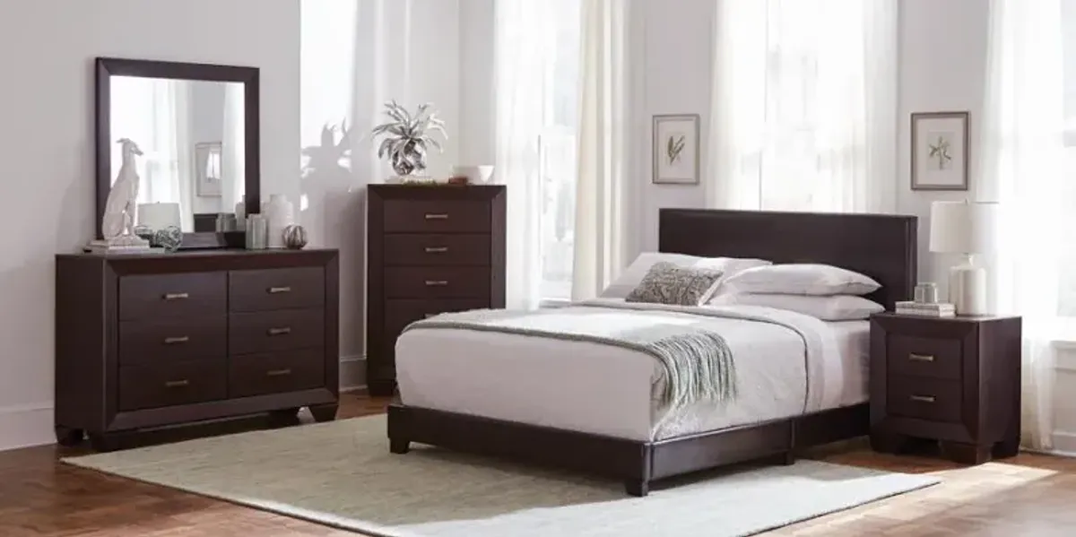 Dorian 5-piece Twin Bedroom Set Brown and Dark Cocoa