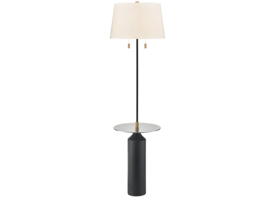 Shelve It 65'' High 2-Light Floor Lamp - Matte Black - Includes LED Bulbs