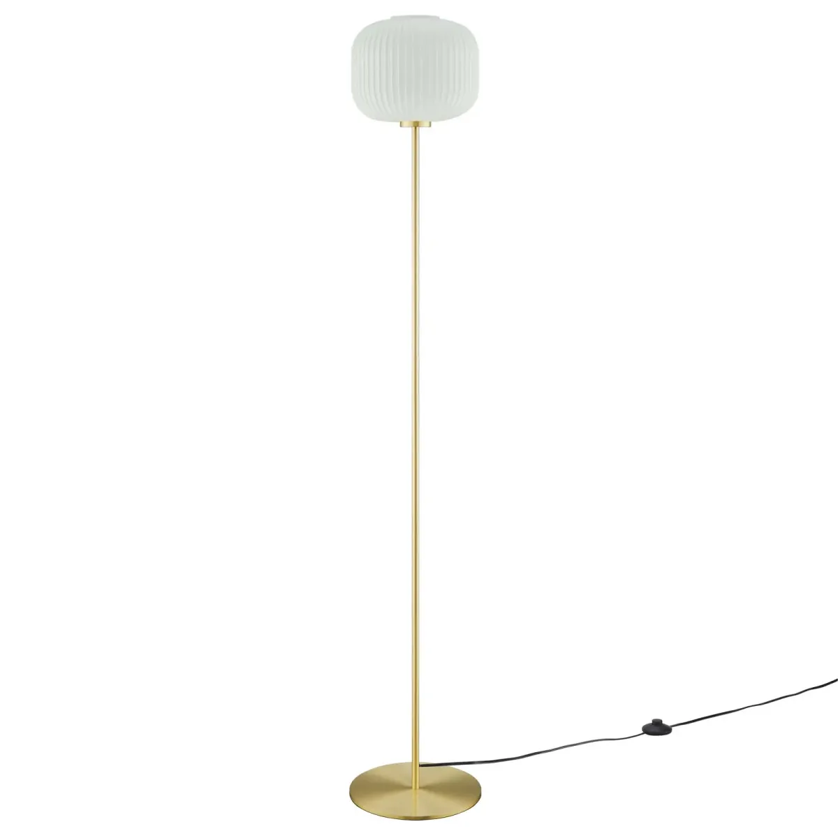 Reprise Glass Sphere Glass and Metal Floor Lamp