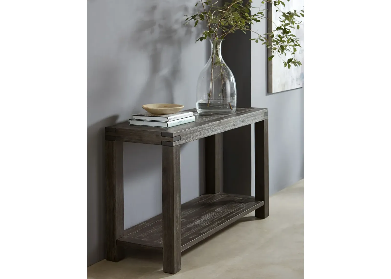 Meadow Solid Console Table in Graphite