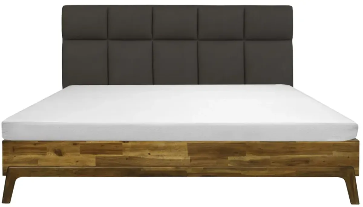 Remix King Bed - Headboard + Footboard - Grey