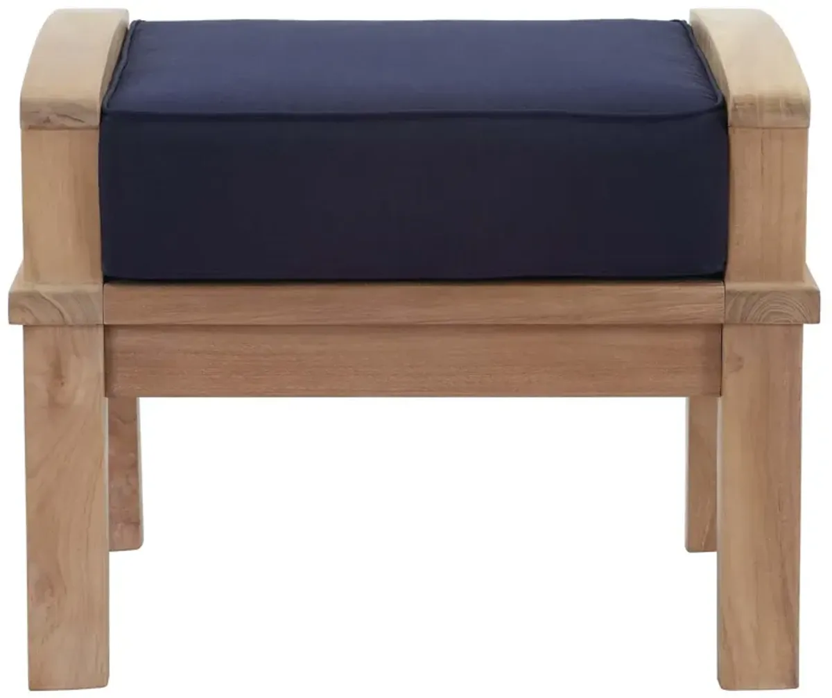 Marina Outdoor Patio Teak Ottoman