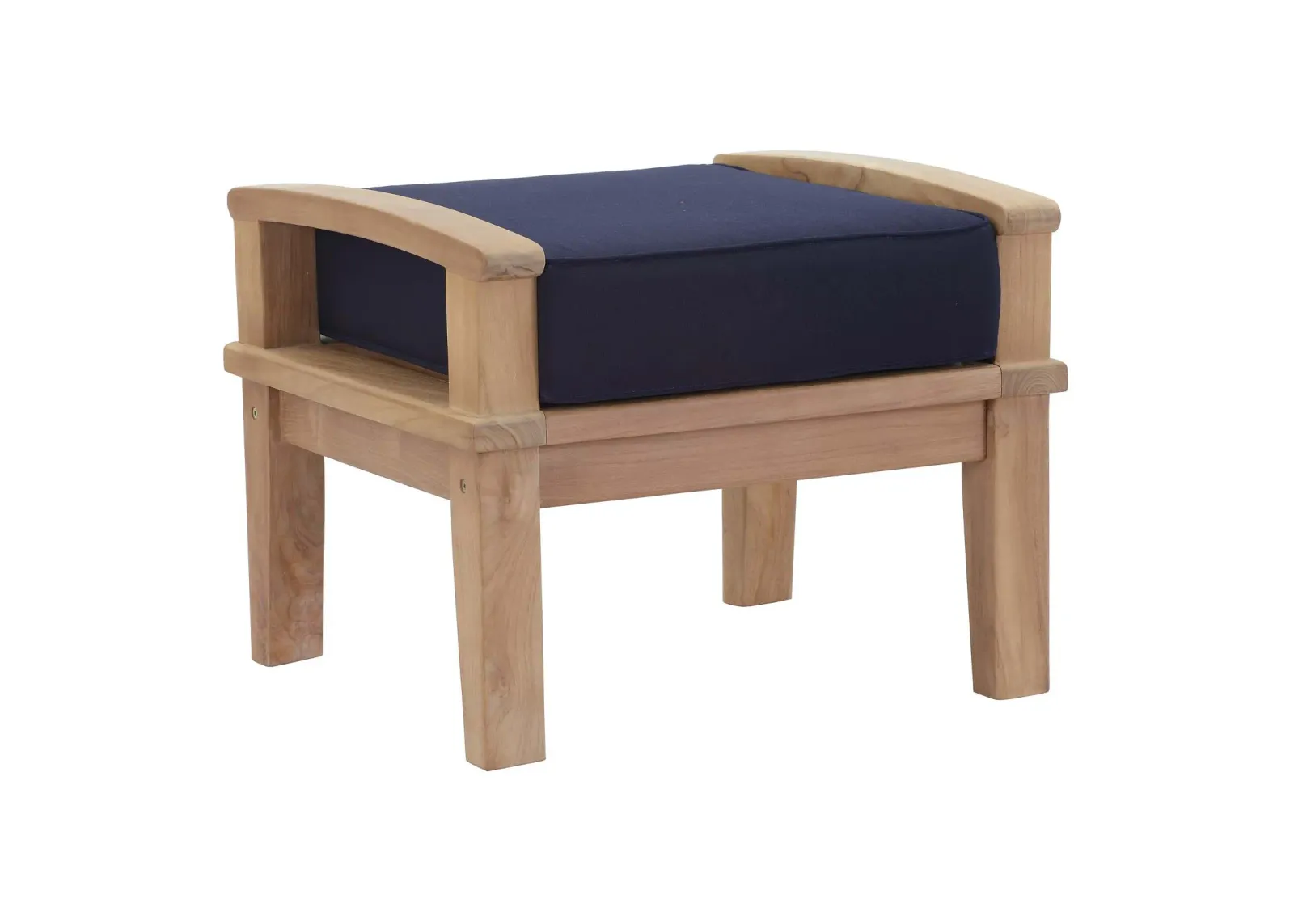 Marina Outdoor Patio Teak Ottoman