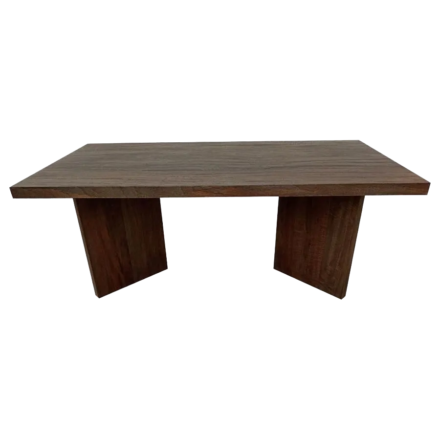 Andando Rectangular Solid Wood Coffee Table Mango Brown