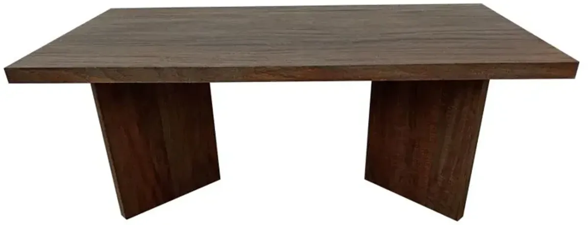 Andando Rectangular Solid Wood Coffee Table Mango Brown