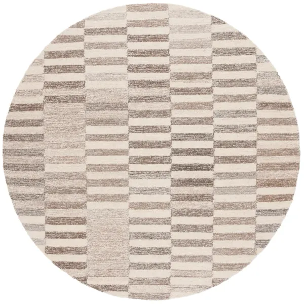 EBONY Hand Tufted 6' x 6' Round area rug