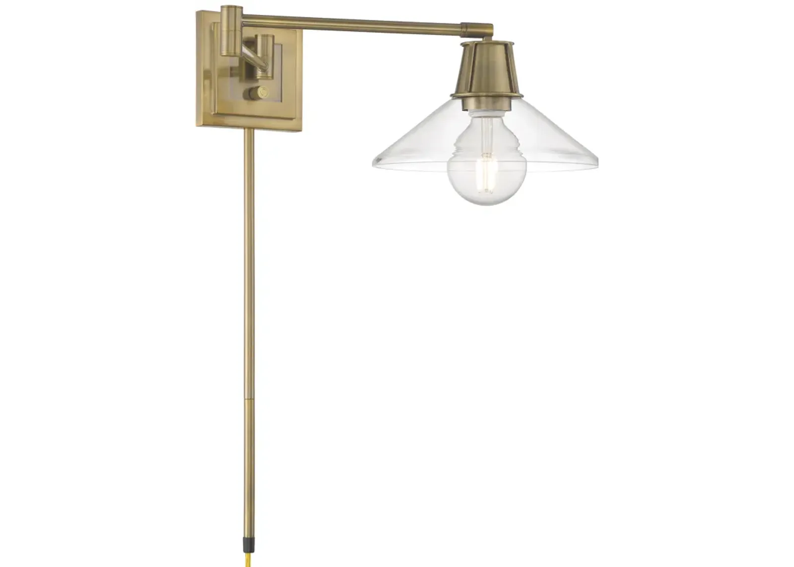 Dillon Swing Arm Wall Sconce - Antique Brass