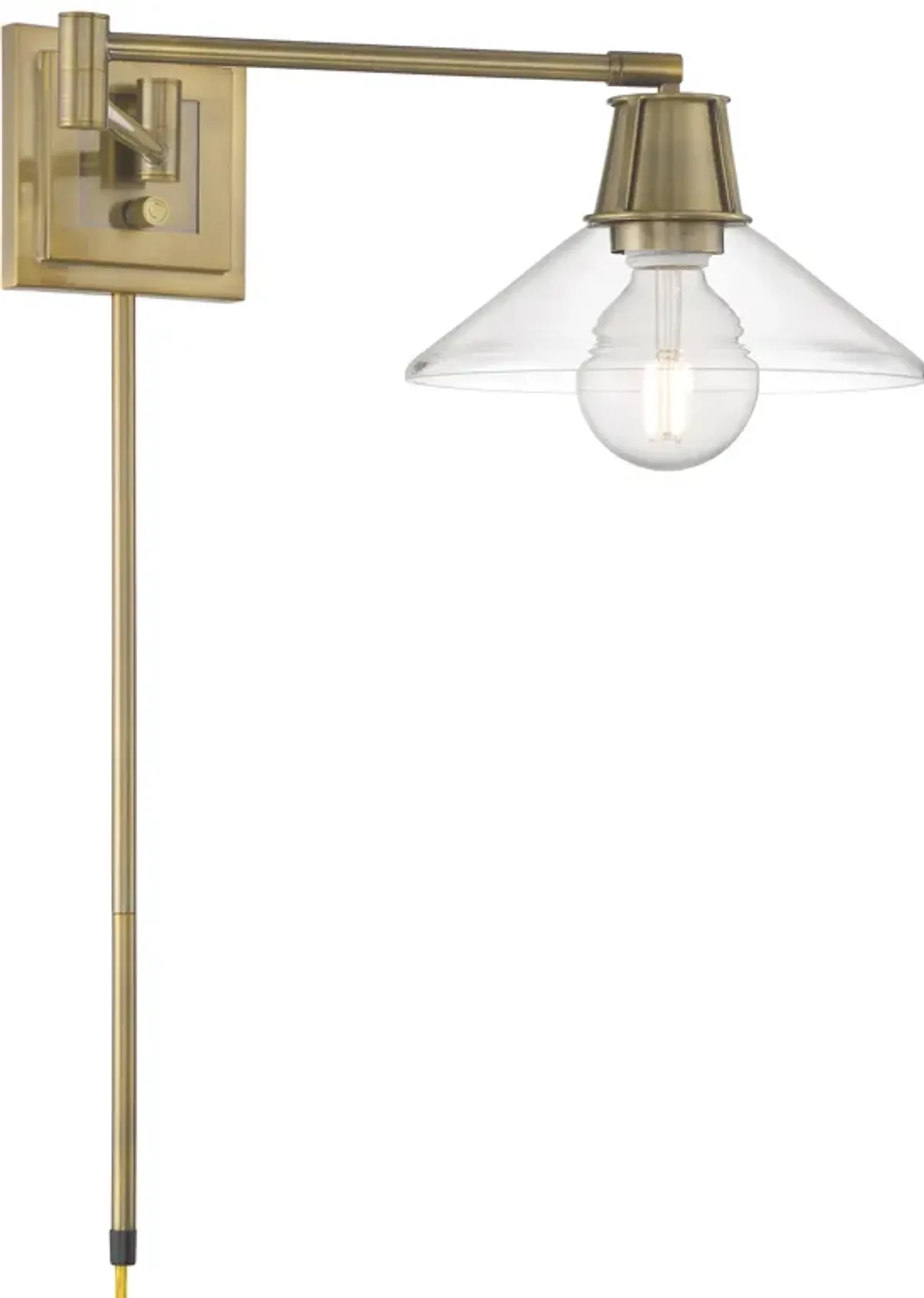 Dillon Swing Arm Wall Sconce - Antique Brass