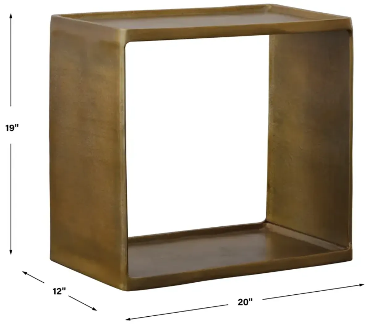 Derwent Antique Brass Side Table