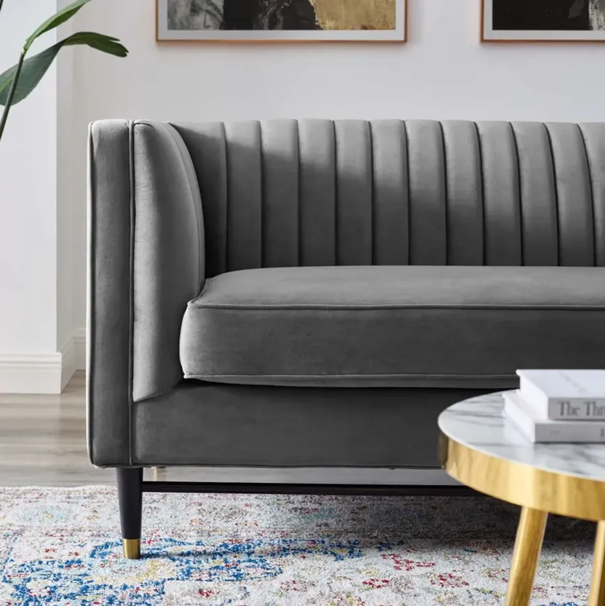 Devote Channel Tufted Loveseat