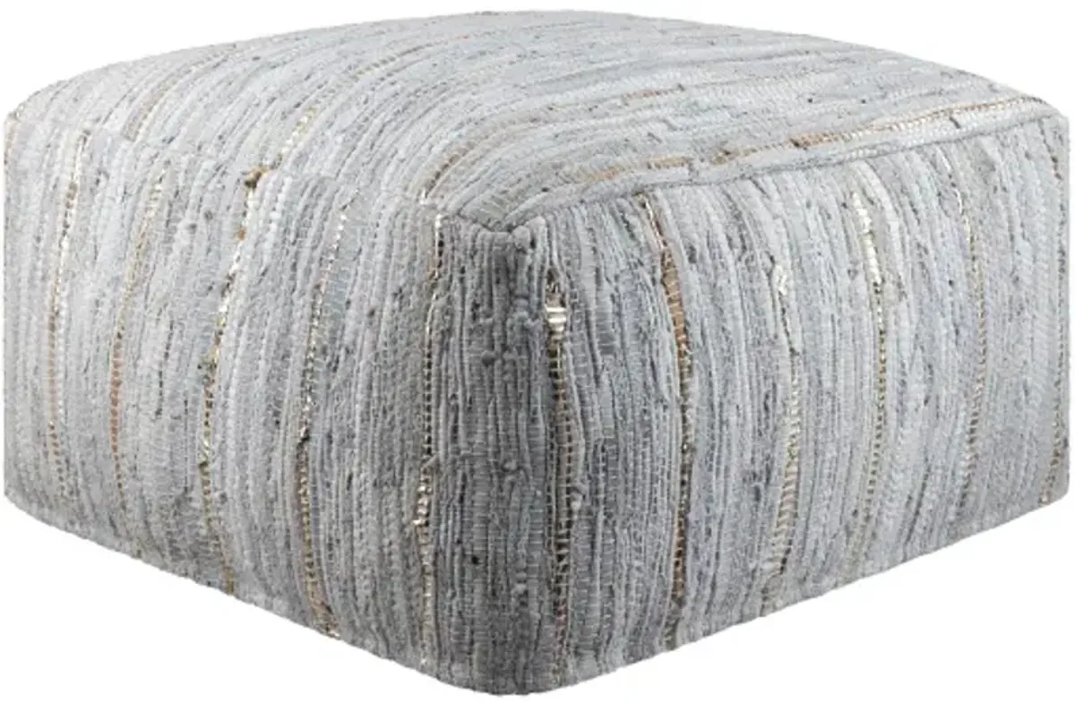 Anthracite 13"H x 24"W x 24"D Pouf