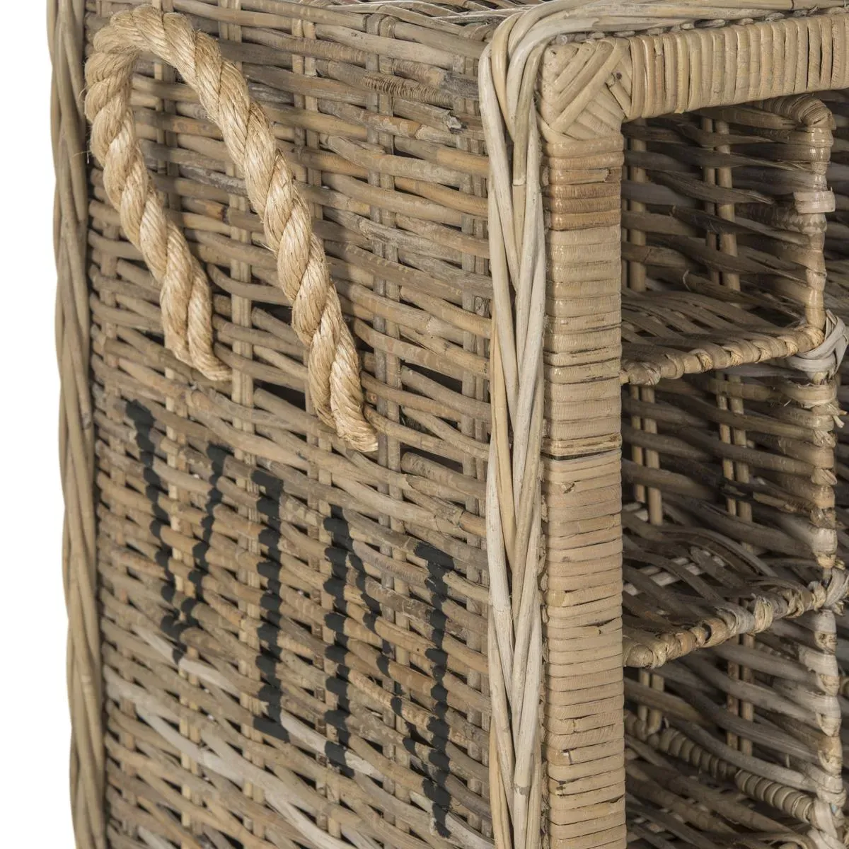 AZIZA 16 BOTTLE WICKER WINE RACK