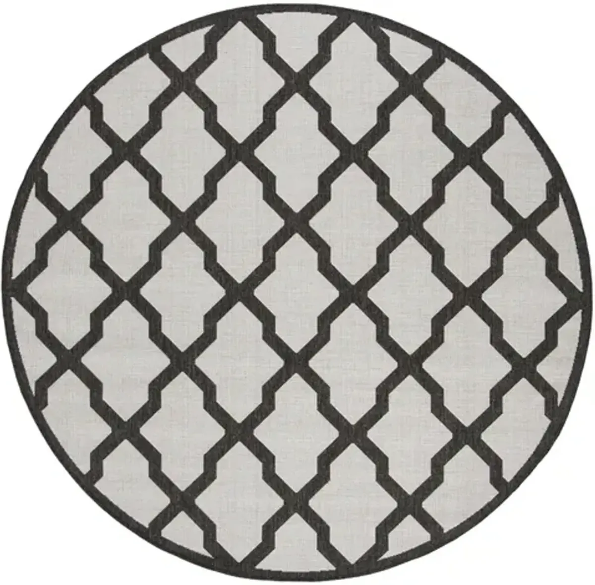 LINDEN 122 Collection LND122A-6SQ Light Grey / Charcoal 6'-7" X 6'-7" Square