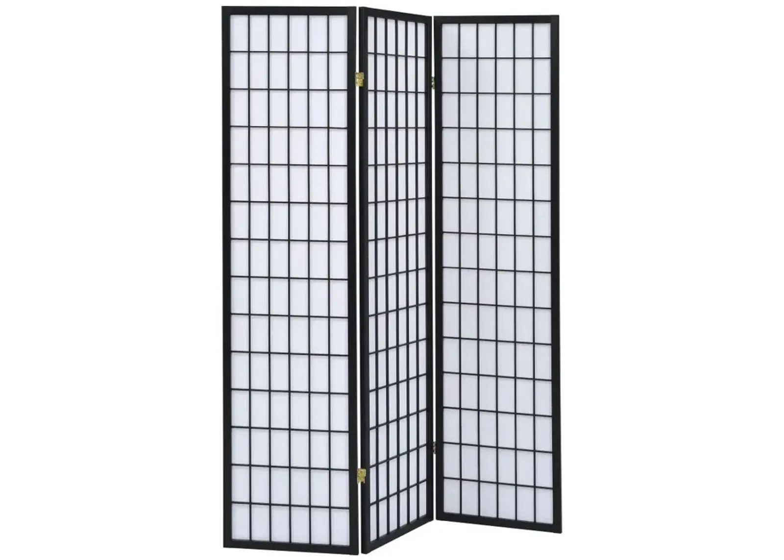 Charleigh 3-Panel Folding Screen Black And White