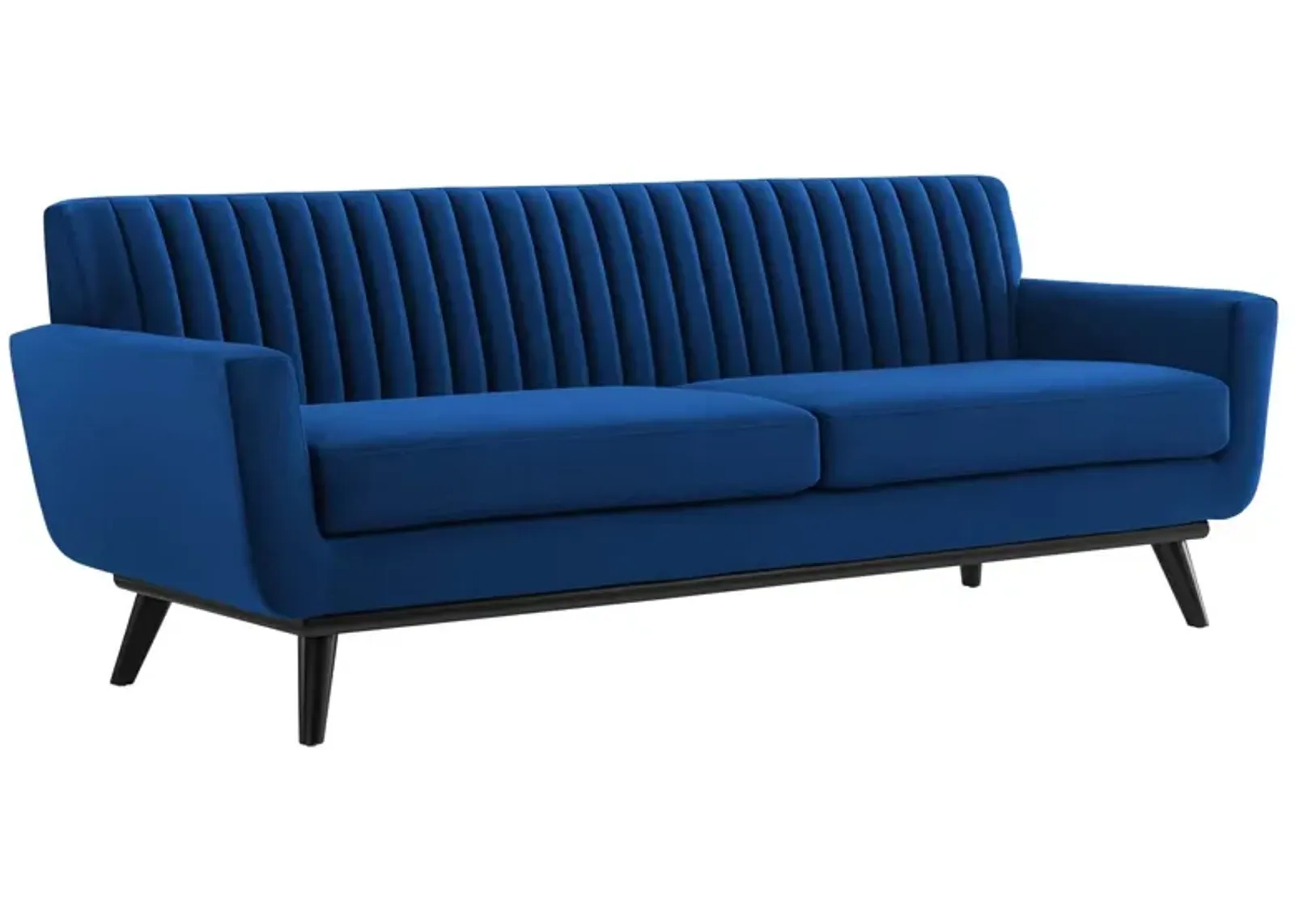 Engage Channel Tufted Performance Velvet Sofa