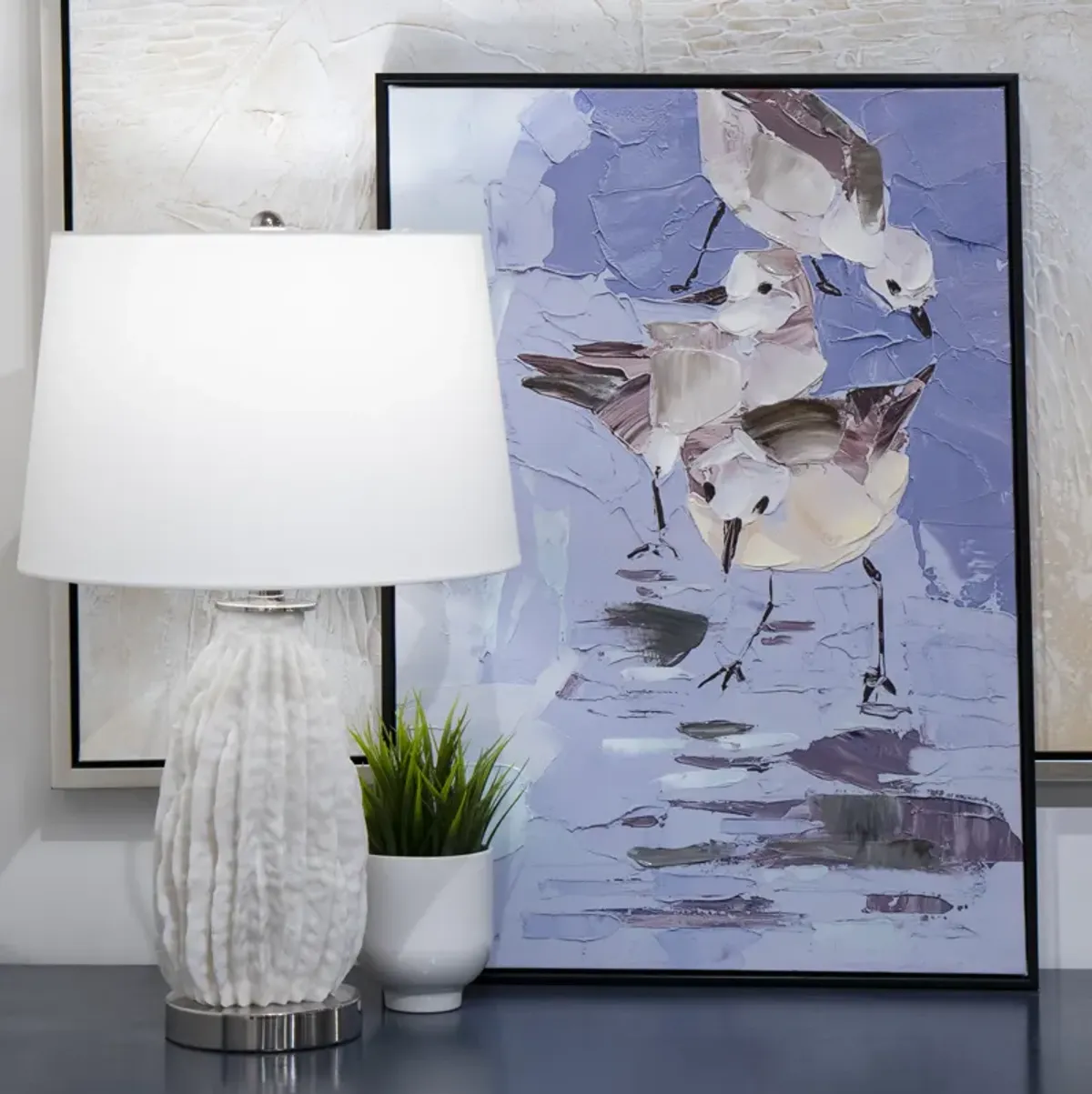 Seagull Abstract Framed Wall Art