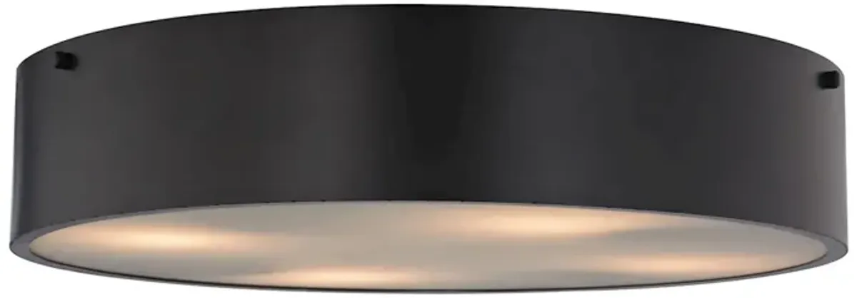 Clayton 21" Wide 4-Light Flush Mount - Oil Rubbed Bronze