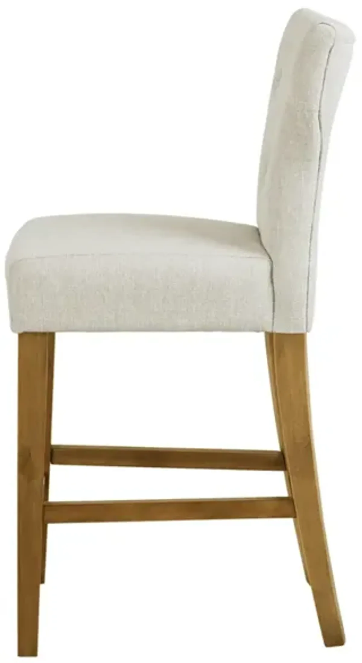 Madison Park Avila Cream Tufted Back Counter Stool