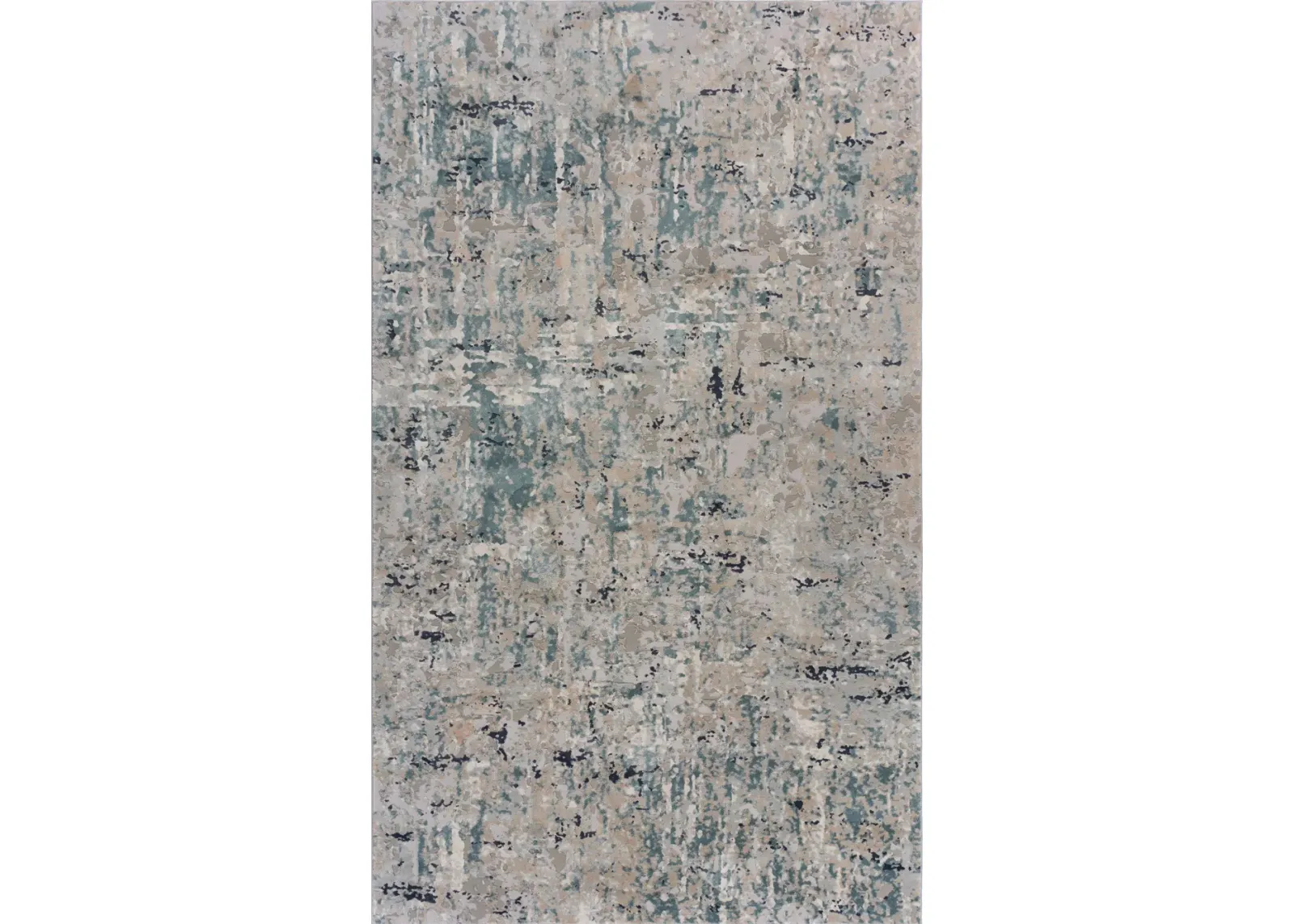 Imagica Neutral Distressed Abstract Contemporary Area Rug 7'9" x 10'9"