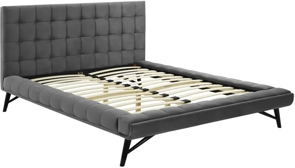 Julia Tufted Performance  Platform Bed