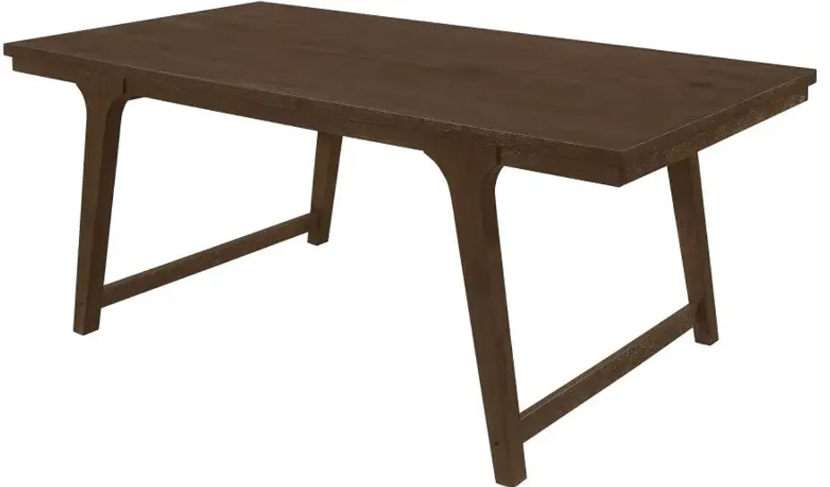 Reynolds Rectangular Dining Table Brown Oak