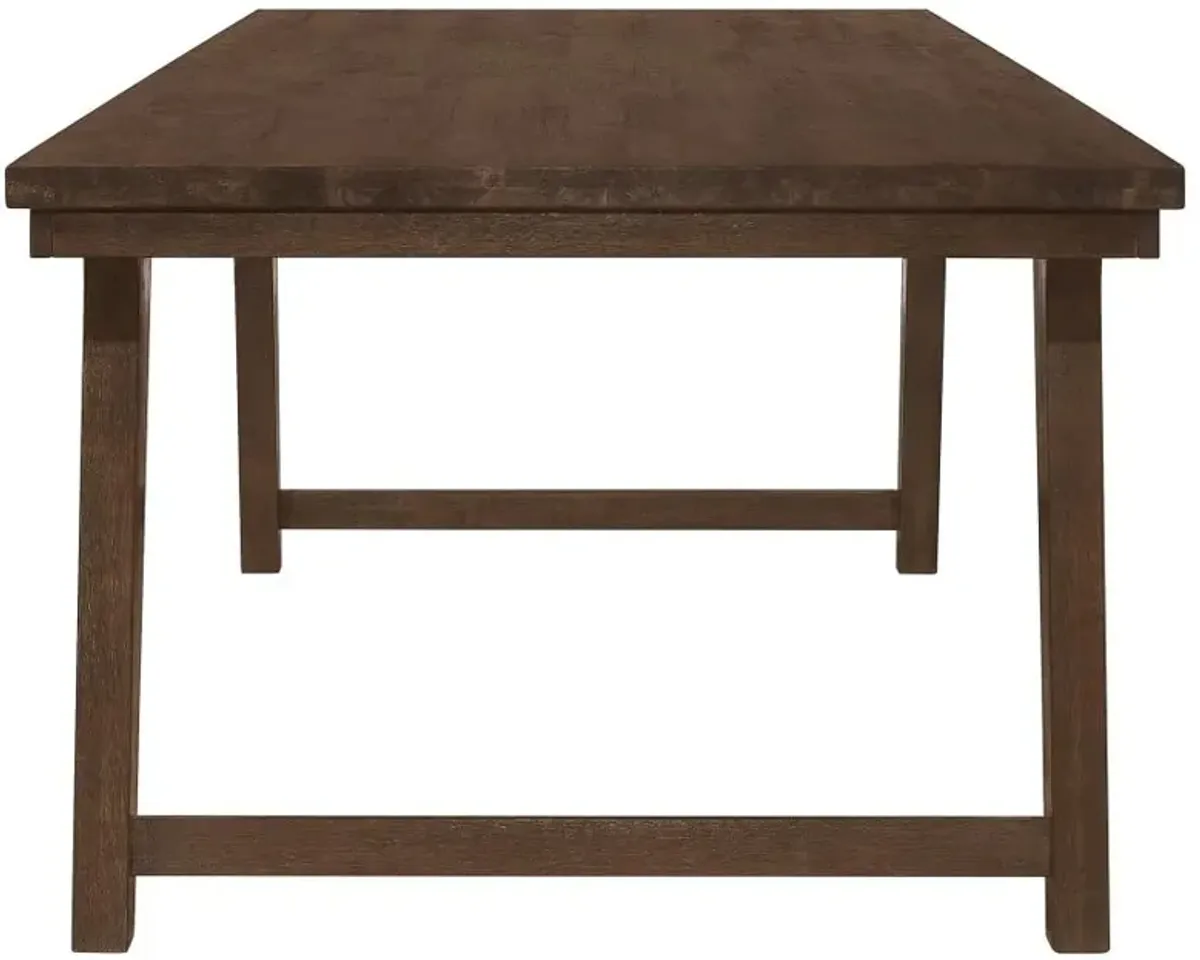 Reynolds Rectangular Dining Table Brown Oak