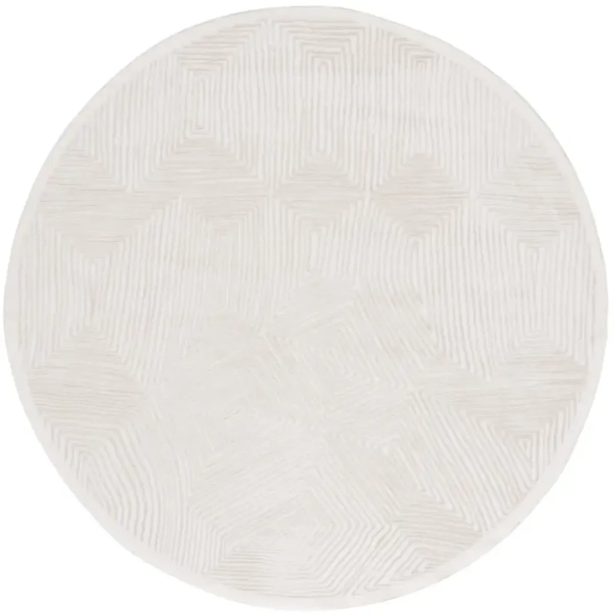 PRESTIGE 120 IVORY  6'-7' x 6'-7' Round Round Rug