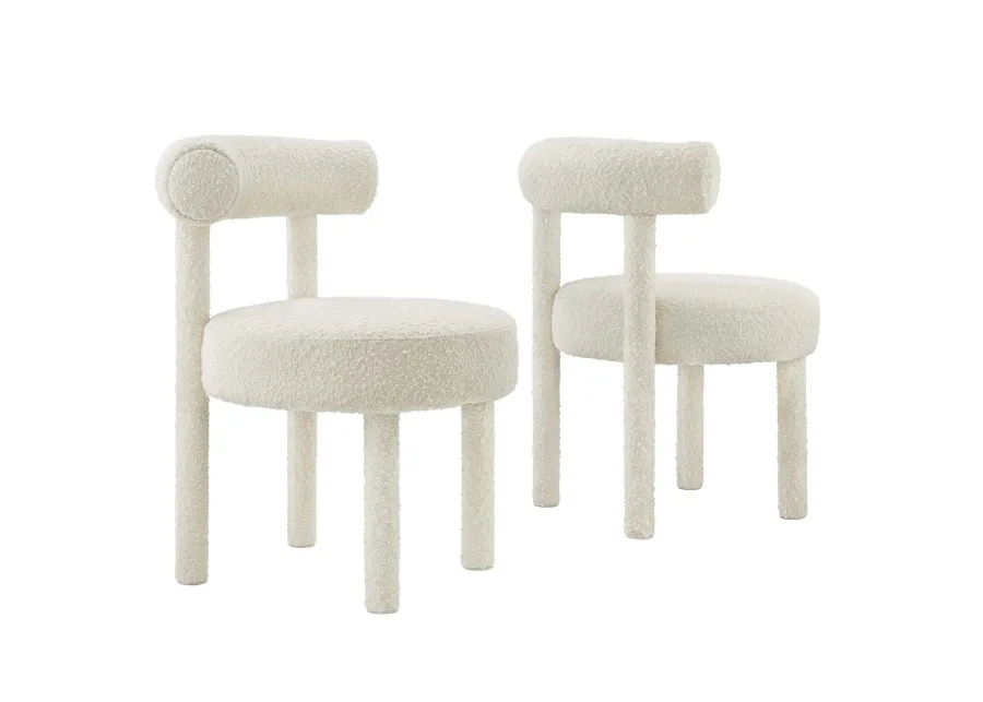 Toulouse Boucle Fabric Dining Chair - Set of 2