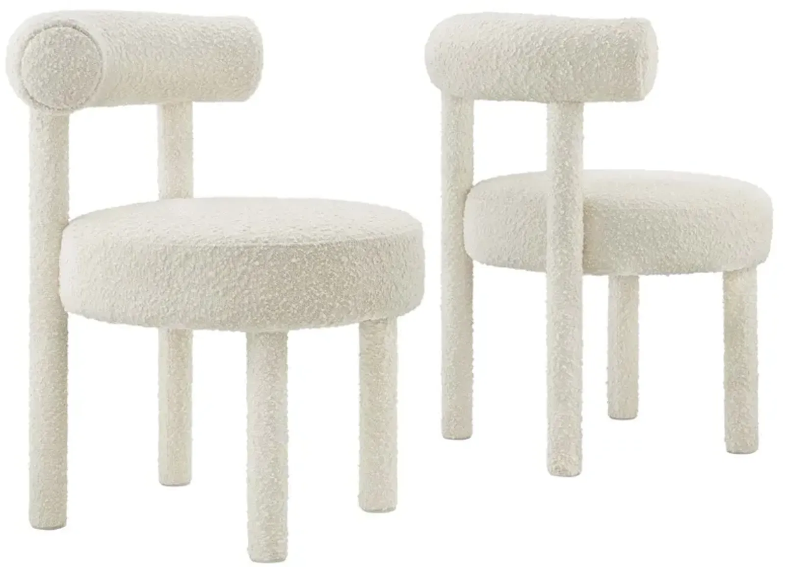 Toulouse Boucle Fabric Dining Chair - Set of 2