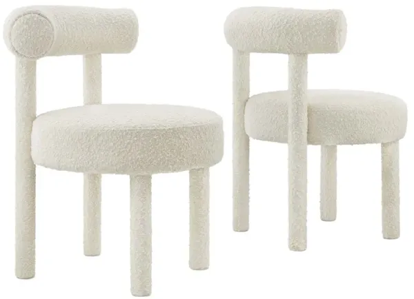 Toulouse Boucle Fabric Dining Chair - Set of 2