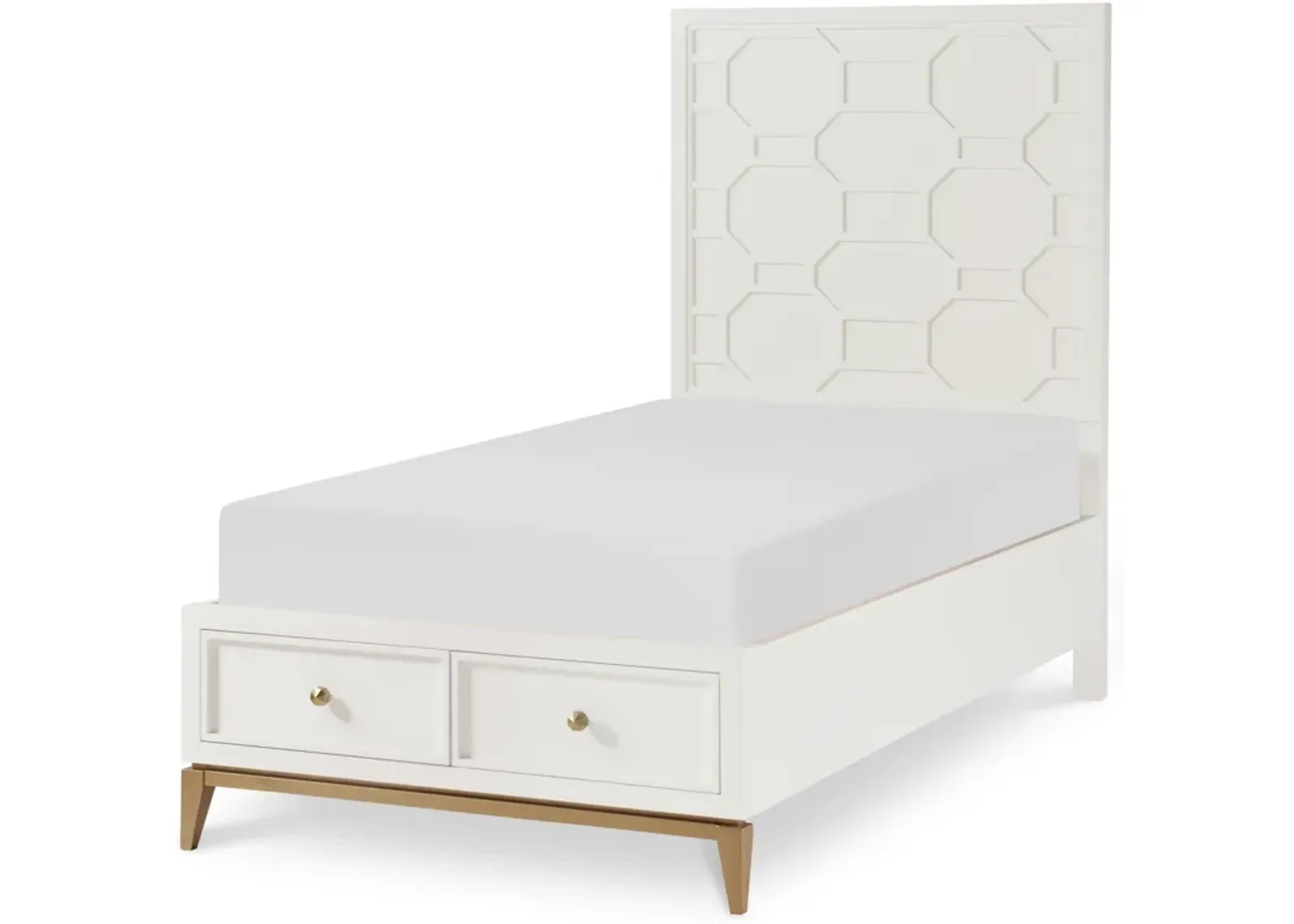 Chelsea By Rachael Ray Complete Panel Bed With storage Footboard T (3/3)