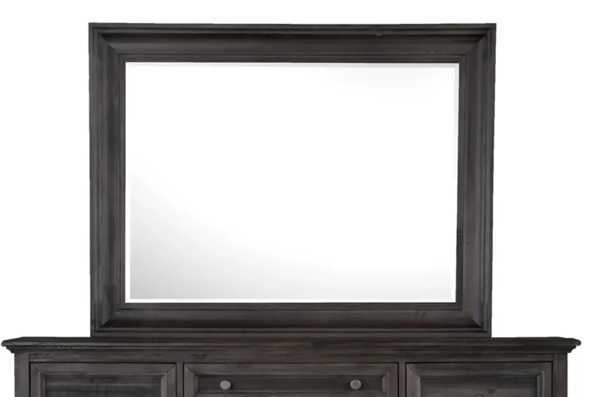 Calistoga Mirror in Weathered Charcoal