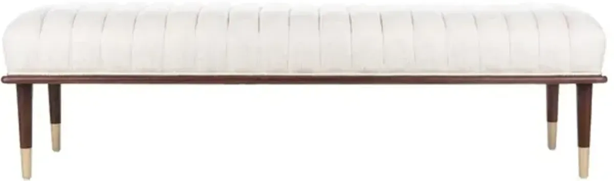 Flannery Mid-Century Bench