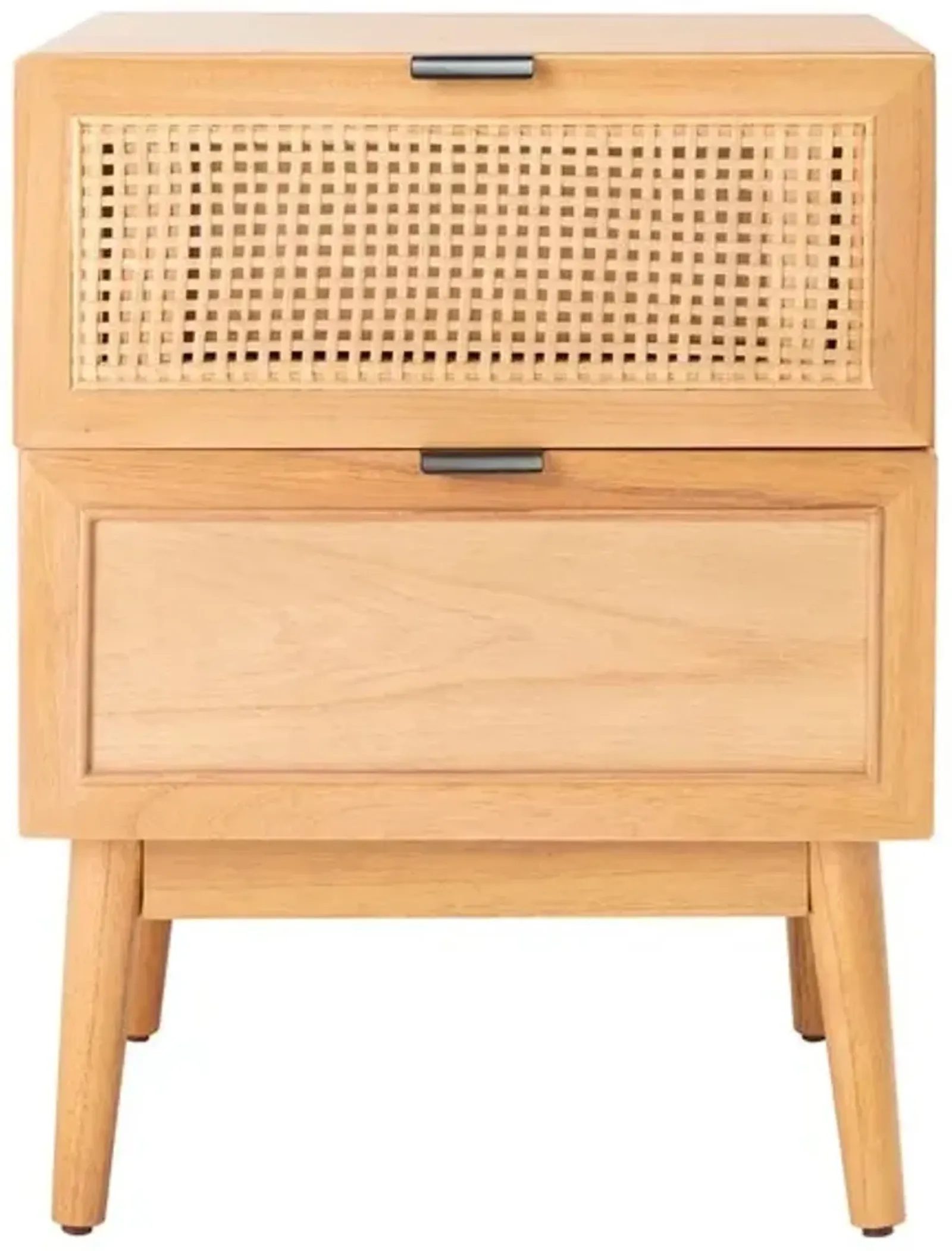 BAISLEY 2 DRAWER RATTAN NIGHTSTAND