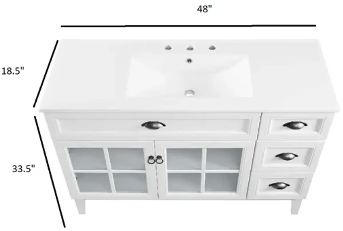 Isle 48" Bathroom Vanity Cabinet