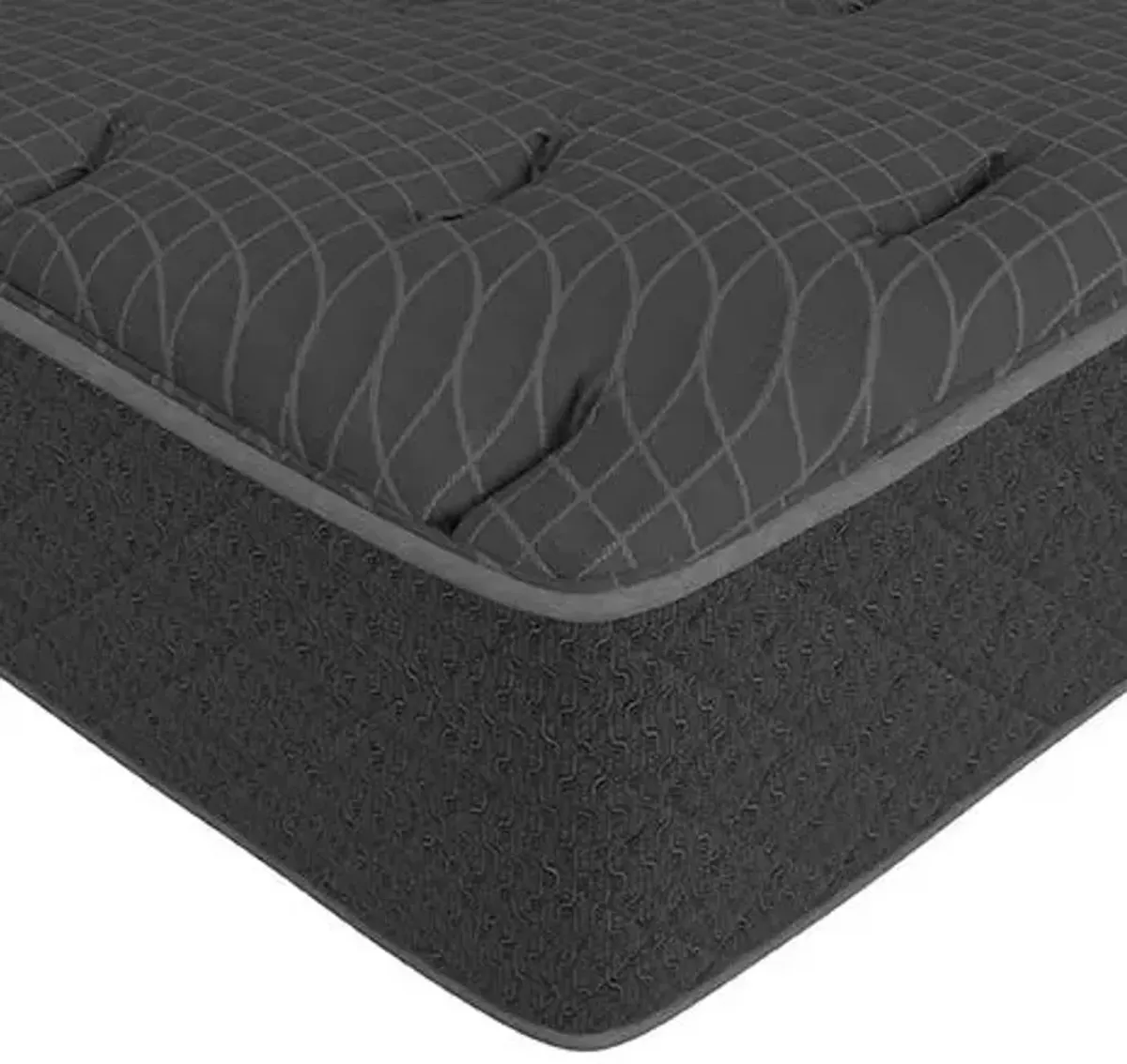 Jayden 15.5" California King Mattress Grey and Black