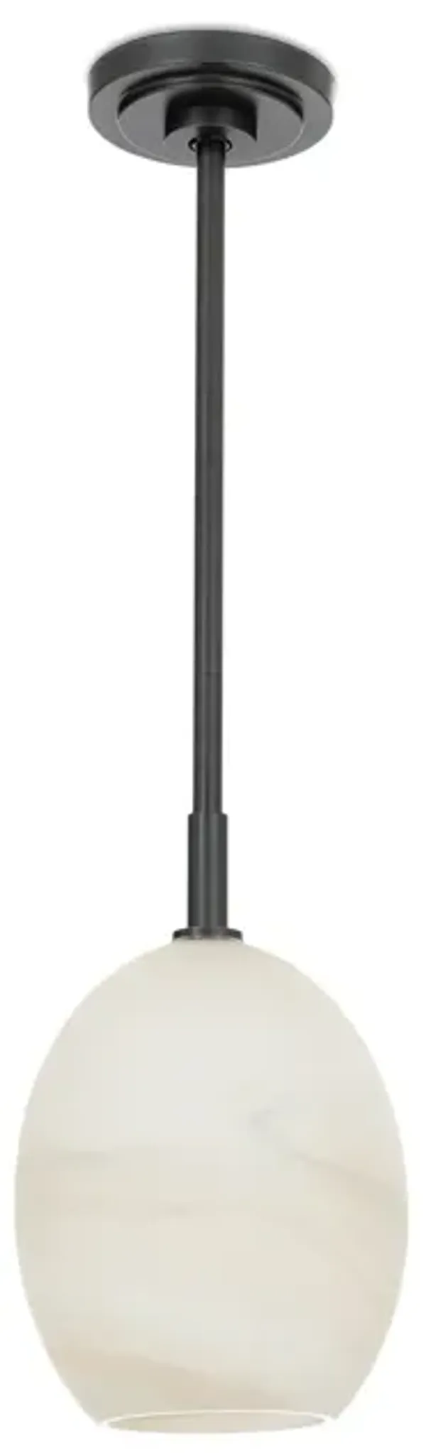 Artemis Pendant Single (Oil Rubbed Bronze with Alabaster Glass)