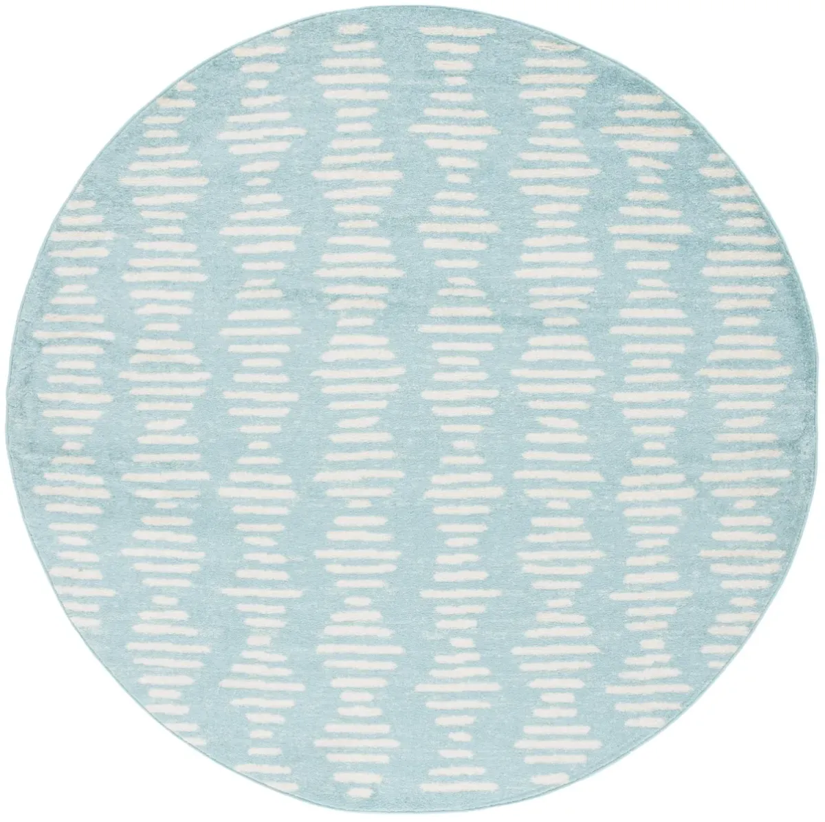 TULUM 644 TURQUOISE  6'-7' x 6'-7' Round Round Rug