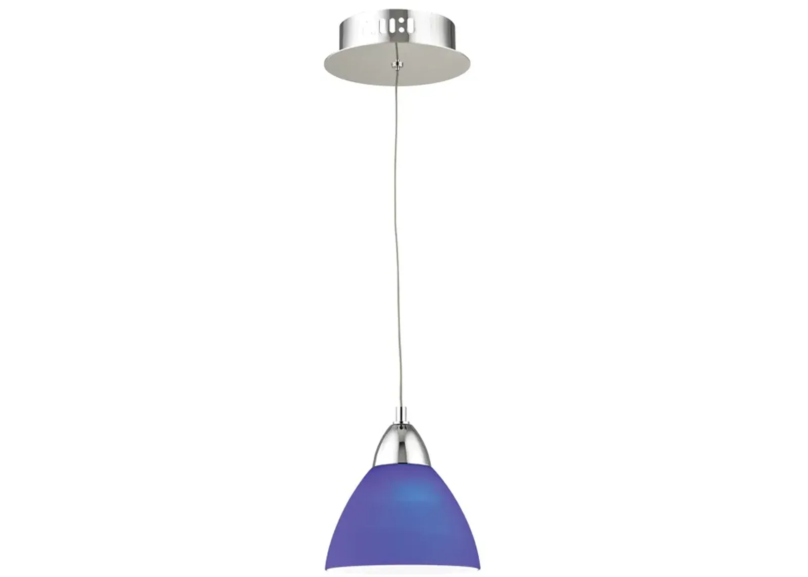 Piatto 6" Wide 1-Light Mini Pendant - Chrome