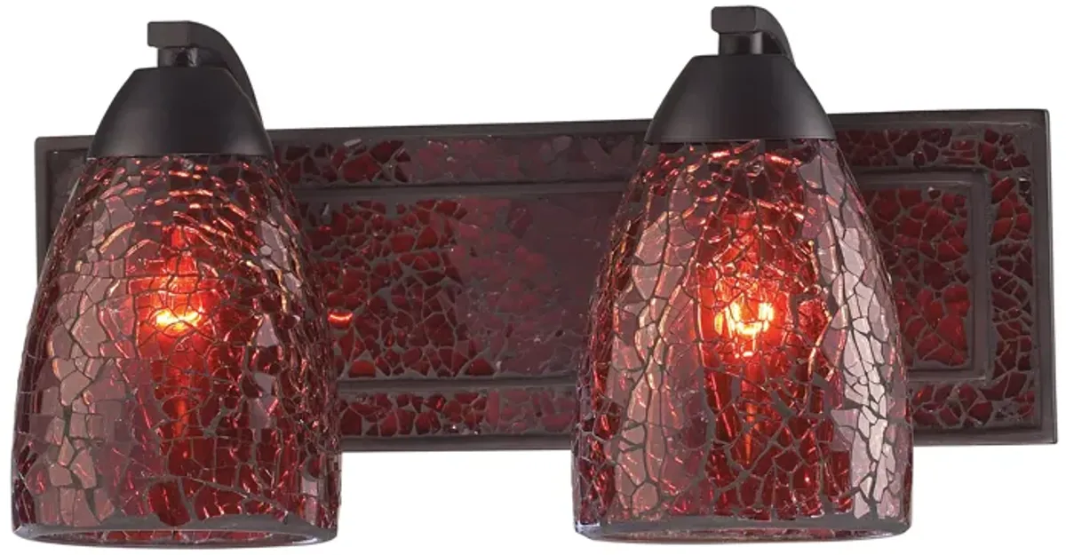 Elegant Bath 14'' Wide 2-Light Vanity Light - Rust