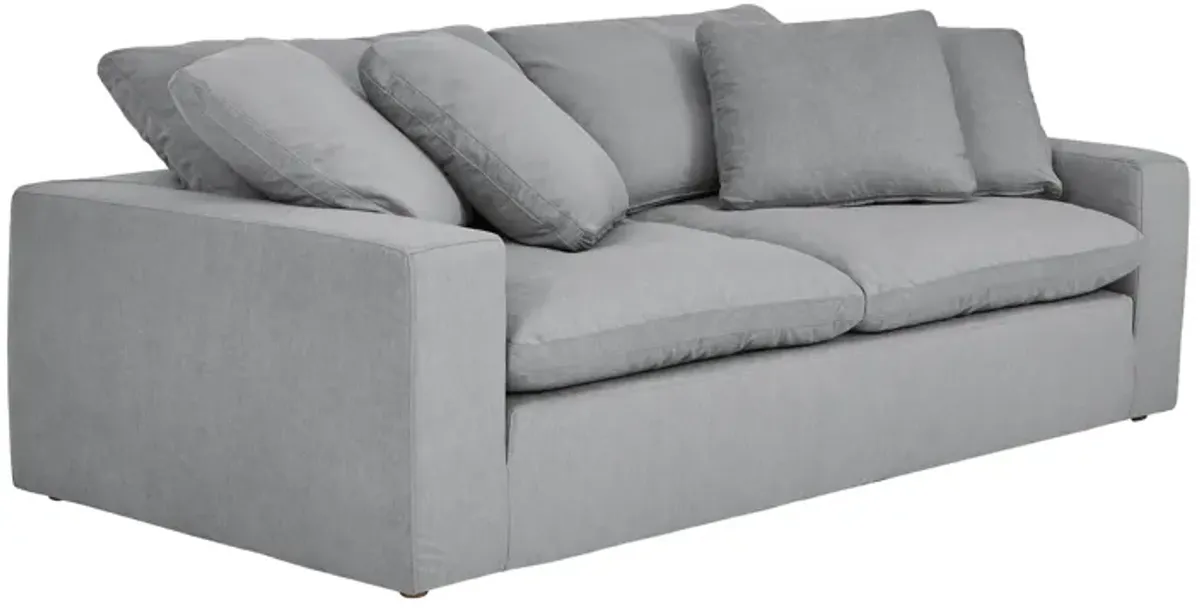 Liberty 96.5" Upholstered Sofa in Slate Gray