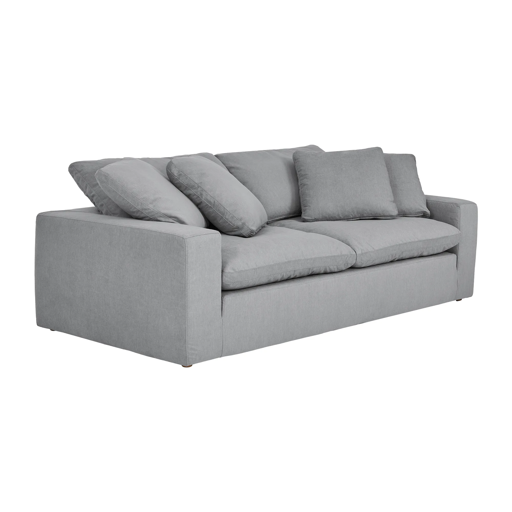 Liberty 96.5" Upholstered Sofa in Slate Gray