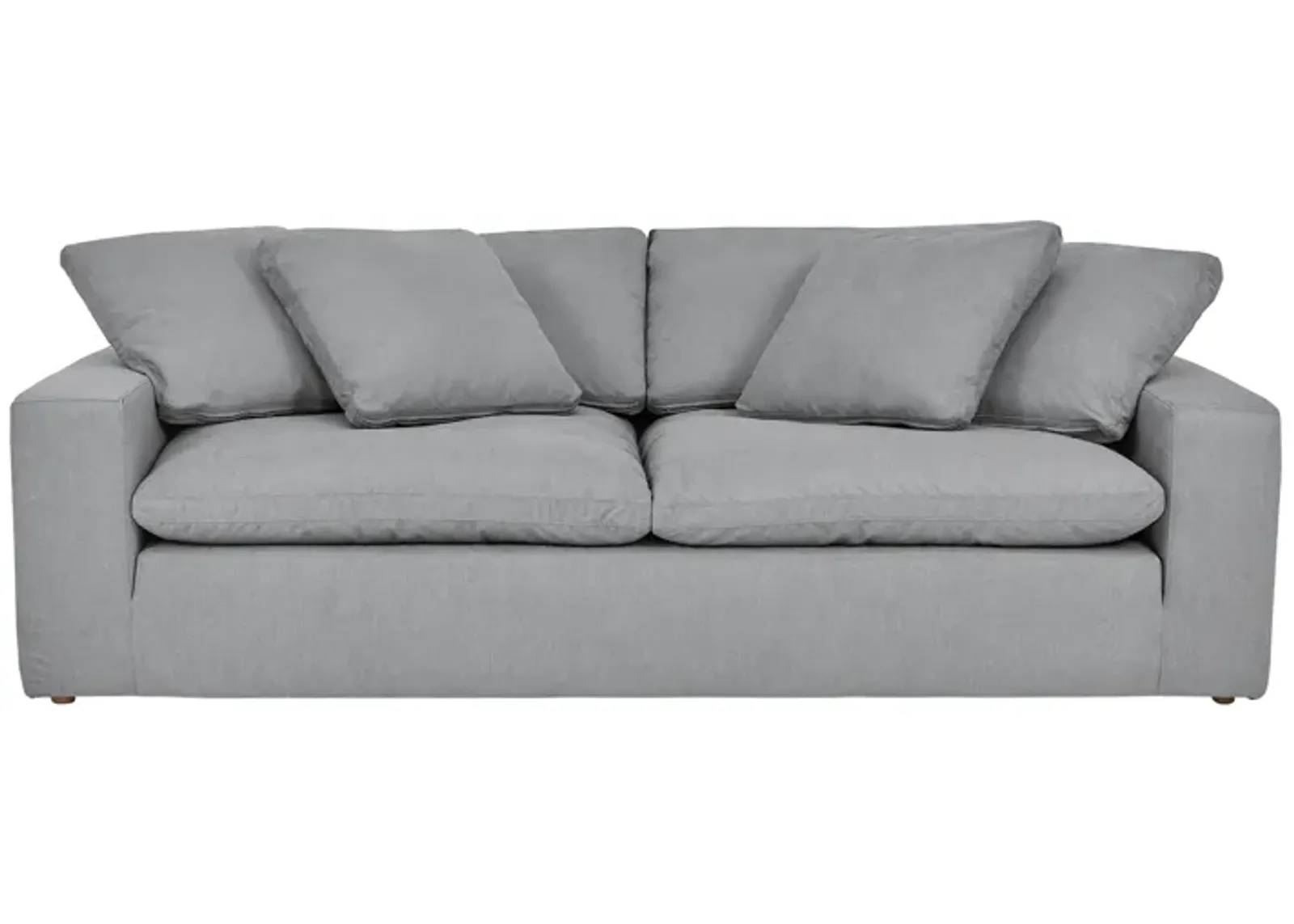 Liberty 96.5" Upholstered Sofa in Slate Gray