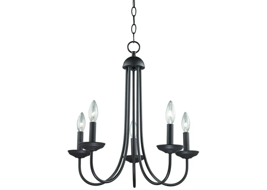 Williamsport 20" Wide 5-Light Chandelier - Oil Rubbed Bronze