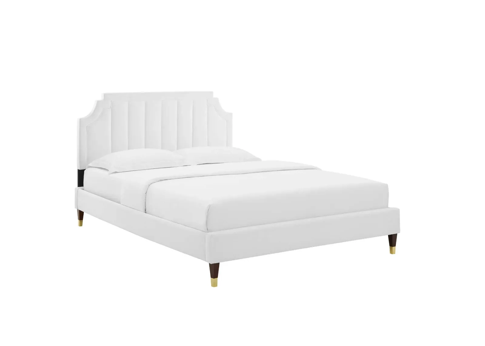 Sienna Performance Velvet Queen Platform Bed