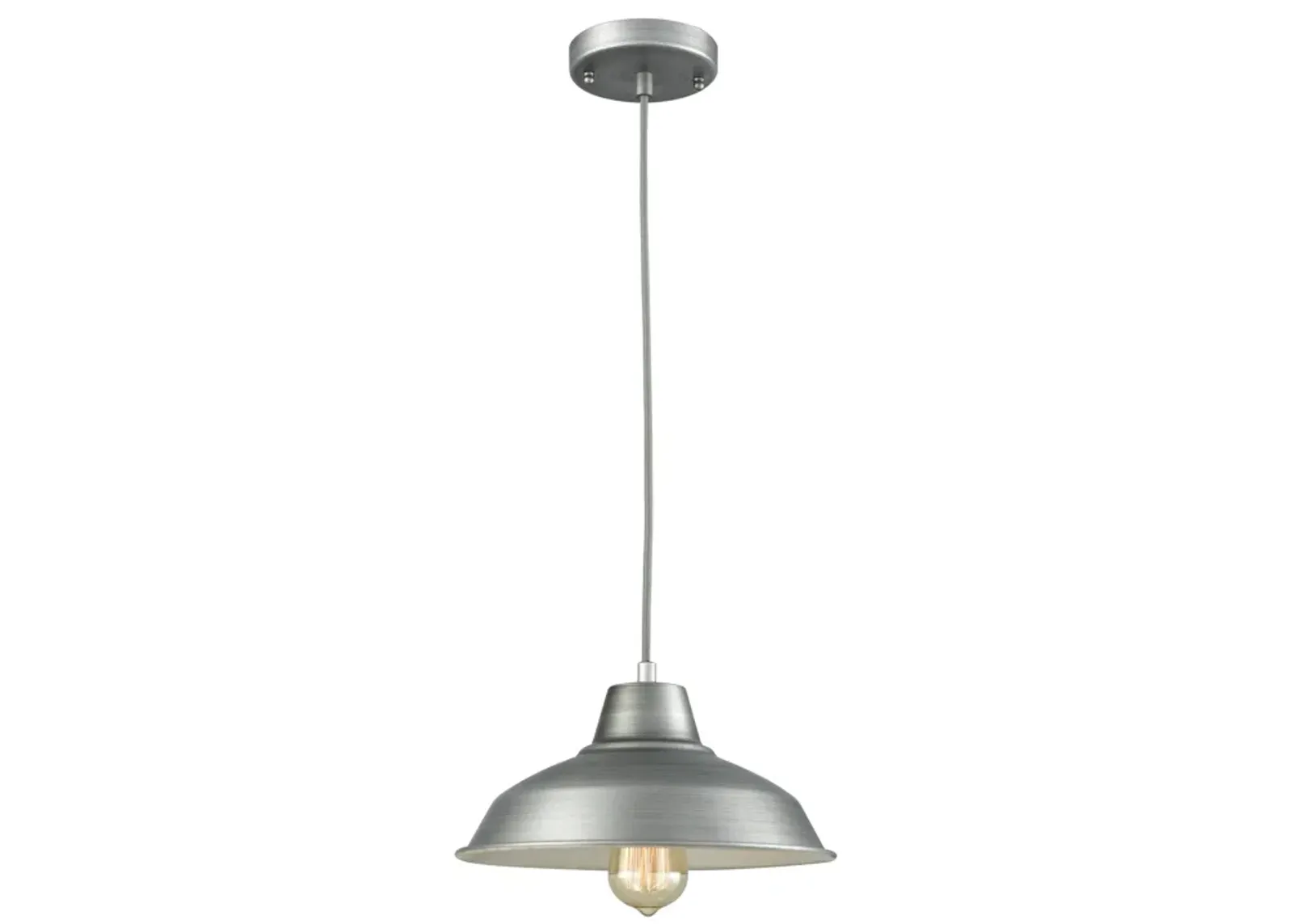 Classic Loft 11" Wide 1-Light Mini Pendant - Weathered Zinc