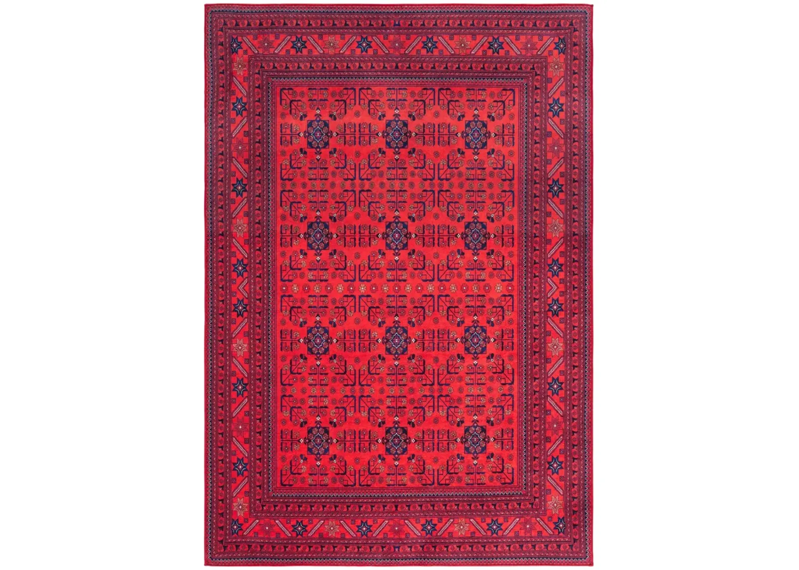 ORLANDO 754 RED  8' x 10' Large Rectangle Rug