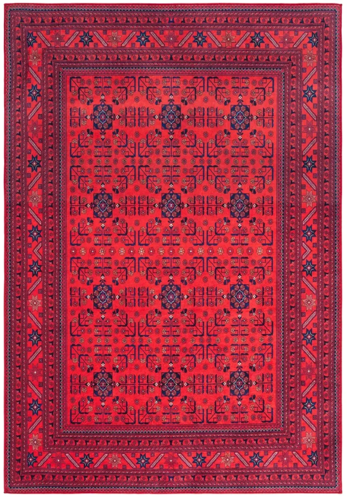 ORLANDO 754 RED  8' x 10' Large Rectangle Rug