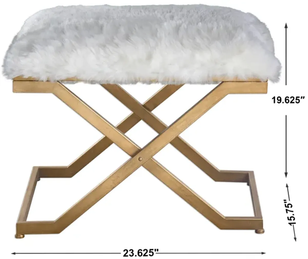 Farran Fur Small Bench